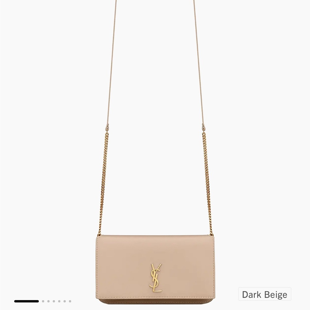 Yves Saint Laurent Dark Beige Crossbody Bag